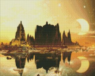 Diamond Painting - Goldene Stadt