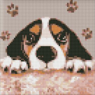 Diamond Painting ohne Rahmen - Liebenswerter Hund