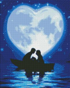 Diamond Painting - Ein Kuss im Mondschein