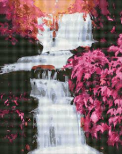 Diamond Painting - Tropischer Wasserfall