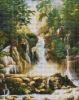 Diamond Painting - Landschaft mit einem Wasserfall ©ArtAlekhina