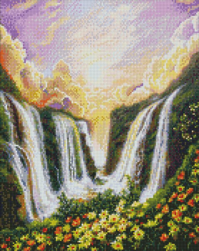 Diamond Painting - Wasserfall der Sehnsüchte ©annasteshka