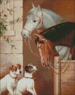 Diamond Painting - Treffen im Stall ©Karl Reichert