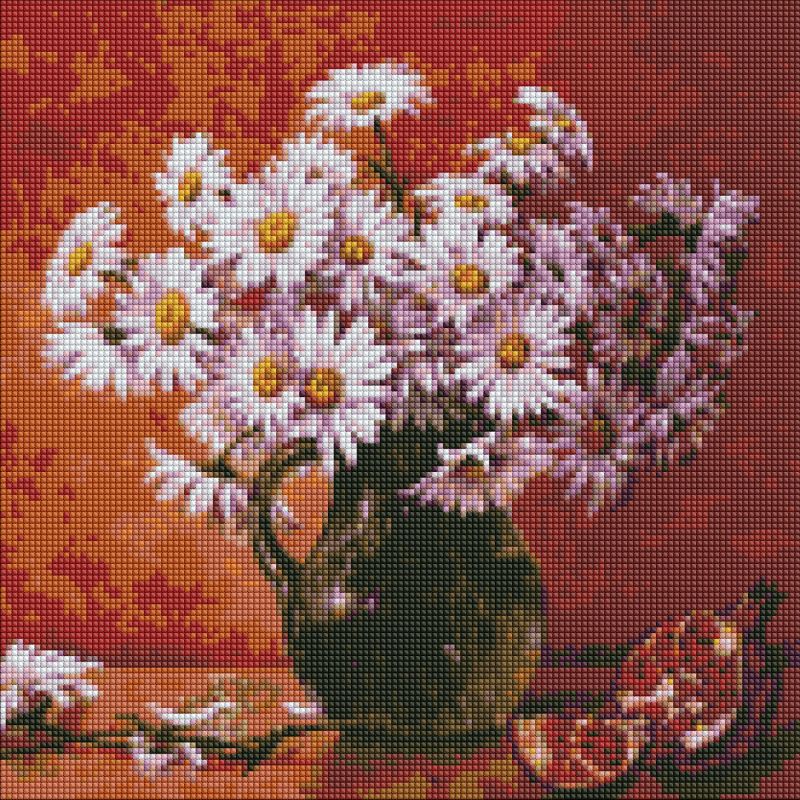 Diamond Painting - Blumenstrauß aus Gänseblümchen ©Sergiy Lobach