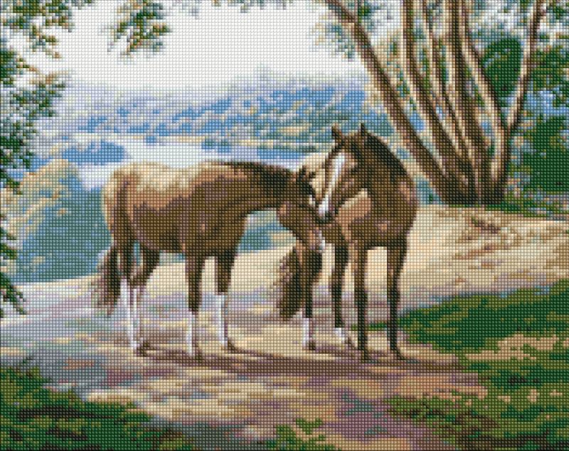 Diamond Painting - Auf einem Spaziergang ©Sergiy Lobach