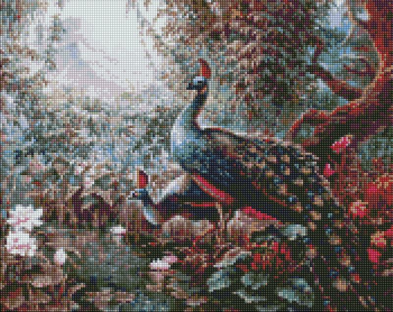Diamond Painting - Sagenhafte Pfauen ©Sergiy Lobach