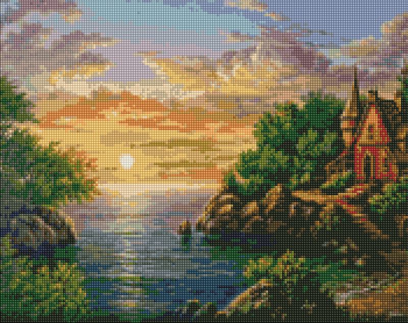 Diamond Painting - Sonnenuntergang ©Sergiy Lobach