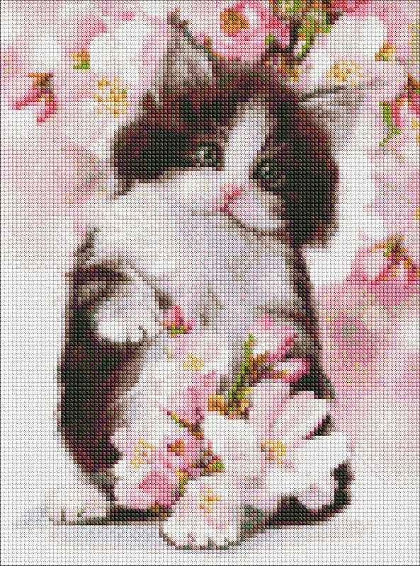 Diamond Painting - Flauschiges Kätzchen