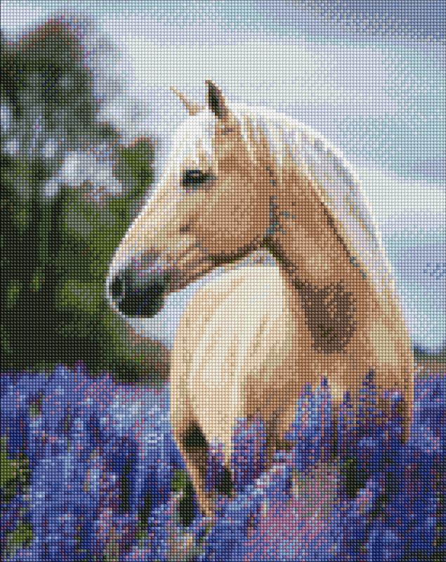 Diamond Painting - Spaziergang durch ein Lavendelfeld