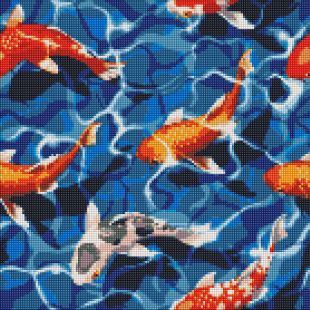 Diamond Painting - Japanische Karpfen