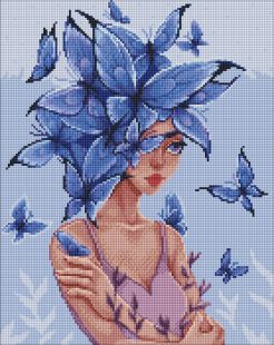 Diamond Painting - Schmetterlingsgedanken mit holografischen Strasssteinen (AB) ©lien_illustration