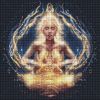 Diamond Painting ohne Rahmen - Verwaltung der Elemente mit holografischen Strasssteinen (AB) ©Niki Agrua