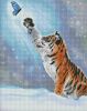 Diamond Painting ohne Rahmen - Belustigungen des Tigers mit holografischen Strasssteinen (AB) ©khutorna_art