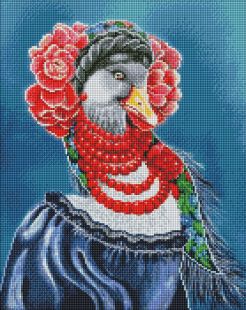 Diamond Painting ohne Rahmen - Ukrainischer Gans ©Svitlana Terentschuk