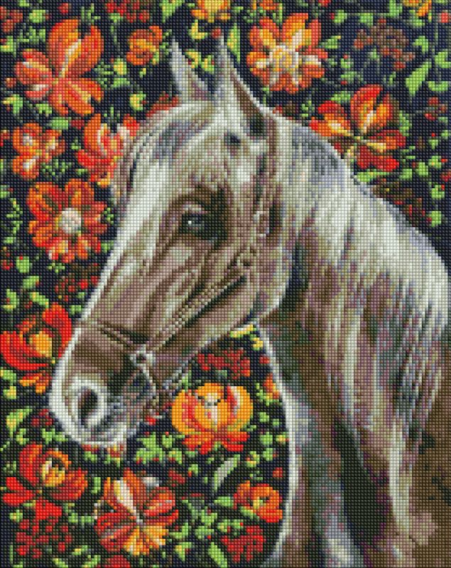 Diamond Painting ohne Rahmen - Getreuer Gaul ©Svitlana Terentschuk