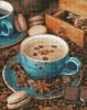 Diamond Painting ohne Rahmen - Stilleben mit Kaffee