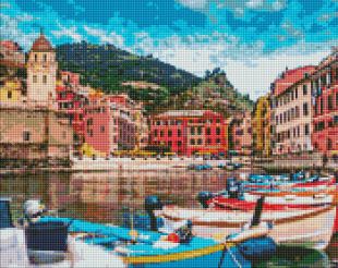 Diamond Painting ohne Rahmen - Städchen des Italien