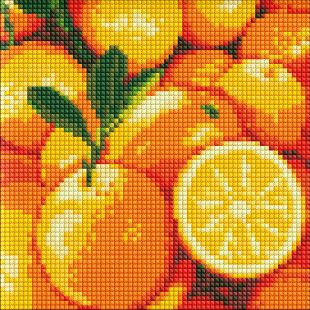 Diamond Painting ohne Rahmen - Saftige Orange
