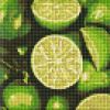 Diamond Painting ohne Rahmen - Saftige Limette