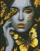 Diamond Painting - Mädchen mit goldenen Schmetterlingen ©art_selena_ua