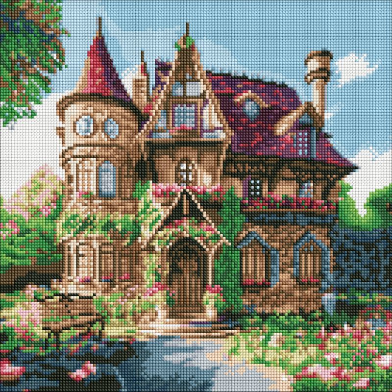 Diamond mosaic without frame - The cozy palace ©art_selena_ua
