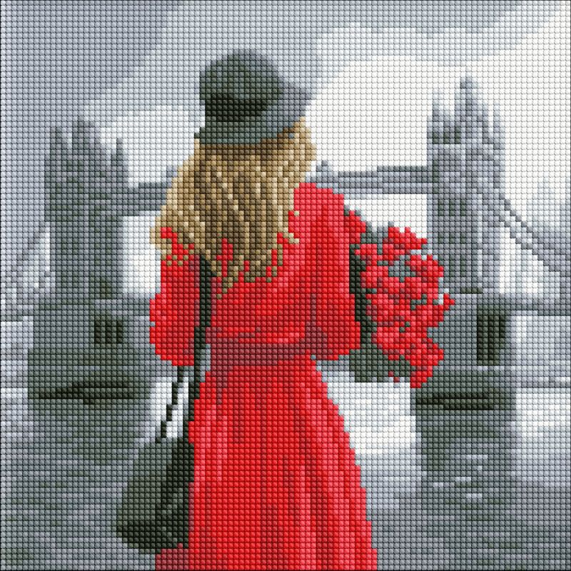 Diamond Painting ohne Rahmen - Nebliges London ©art_selena_ua