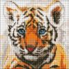 Diamond Painting ohne Rahmen - Kleines Tigerjunges