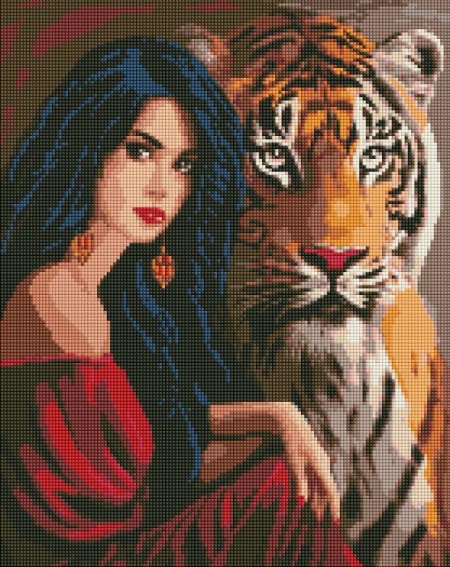 Diamond Painting - Die Macht der Schönheit mit holografischen Strasssteinen (AB) ©art_selena_ua