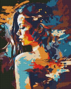 Diamond Painting - Geheimnisvolles Mädchen ©art_selena_ua