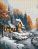 Diamond Painting - Winterhaus mit holografischen Strasssteinen (AB) ©art_selena_ua