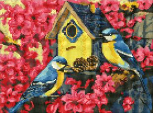 Diamond Painting ohne Rahmen - Gemütliches Vogelhaus ©art_selena_ua