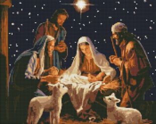 Diamond Painting - Das Geheimnis von Weihnachten mit holografischen Strasssteinen (AB) ©art_selena_ua