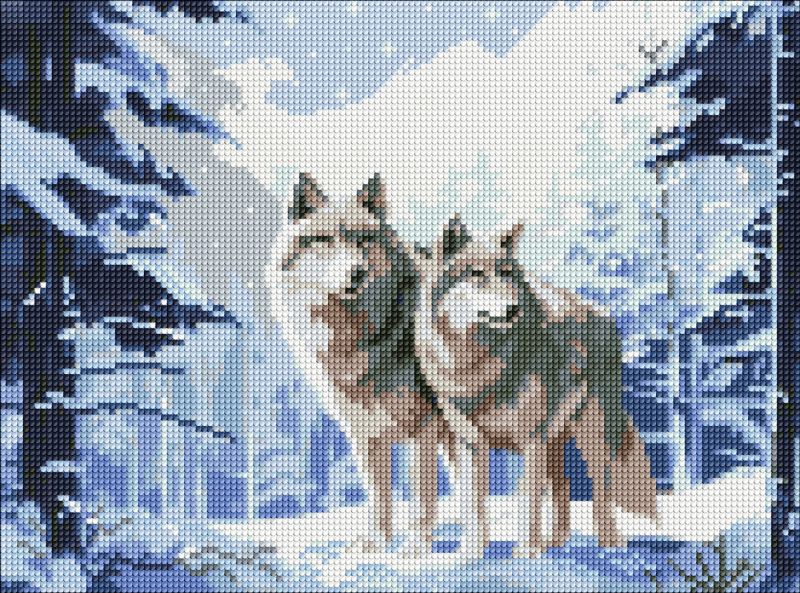 Diamond Painting ohne Rahmen - Hingabe mit holografischen Strasssteinen (AB) ©art_selena_ua