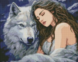Diamond Painting - Unter dem Schutz des Wolfes ©art_selena_ua