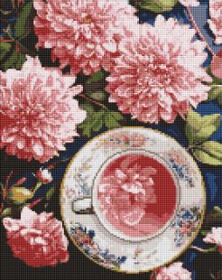 Diamond Painting - Die rosa Dahlien ©art_selena_ua