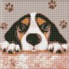 Diamond Painting ohne Rahmen - Charmantes Hündchen