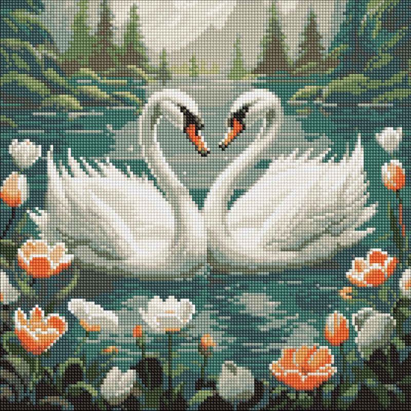 Diamond Painting - Schwanentreue ©art_selena_ua