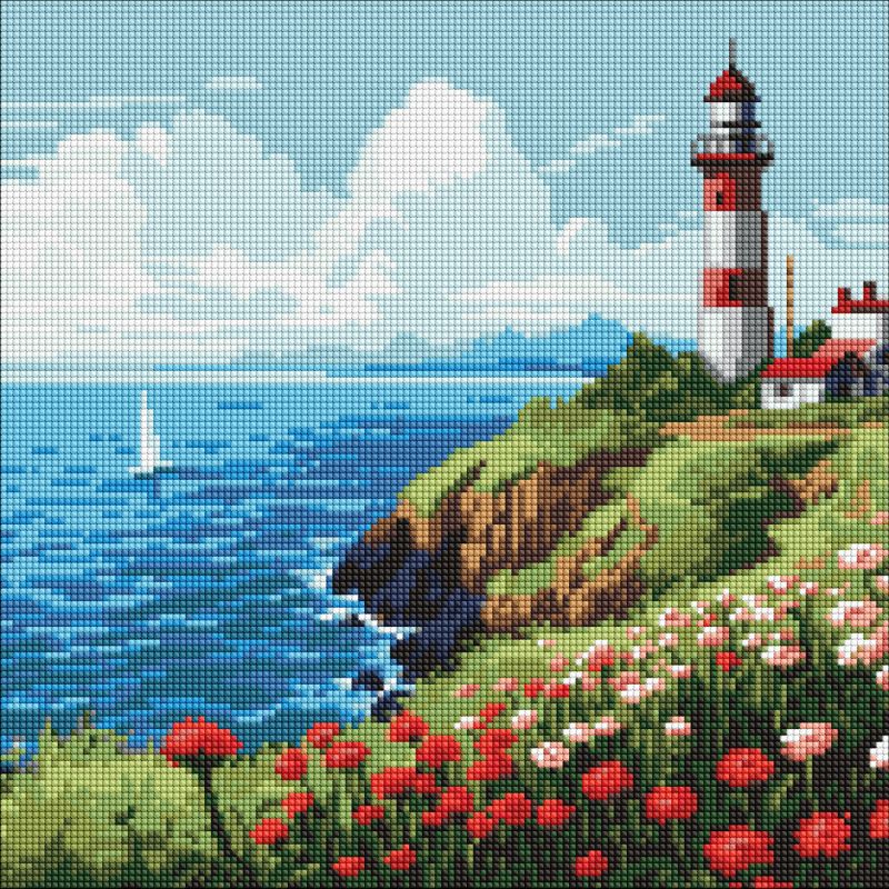 Diamond Painting - Ein Leuchtturm am Horizont ©art_selena_ua