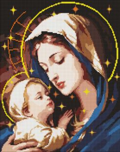 Diamond Painting - Die Liebe einer Mutter mit holografischen Strasssteinen (AB) ©art_selena_ua