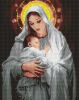 Diamond Painting - Die Zärtlichkeit einer Mutter mit holografischen Strasssteinen (AB) ©art_selena_ua