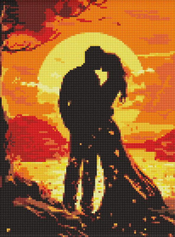 Diamond Painting - Romantik für die Sinne mit holografischen Strasssteinen (AB) ©art_selena_ua