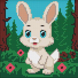 Diamond Painting ohne Rahmen - Ein liebenswerter Hase ©art_selena_ua