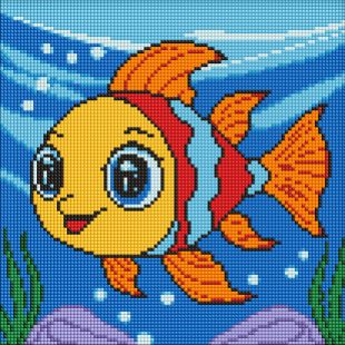 Diamond Painting ohne Rahmen - Der verträumte Fisch ©art_selena_ua