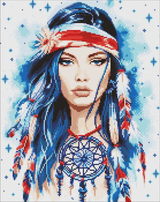 Diamond Painting - Amulett mit holografischen Strasssteinen (AB) ©art_selena_ua