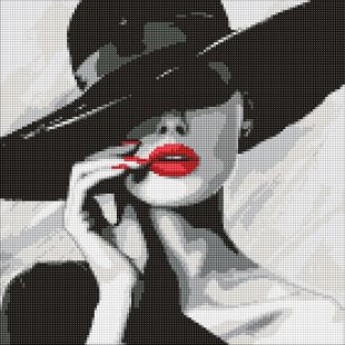 Diamond Painting - Die Dame mit dem Hut ©art_selena_ua