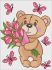 Diamond mosaic - An adorable teddy bear