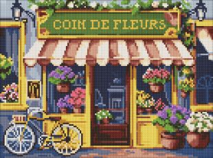 Diamond Painting ohne Rahmen - Blumen-Ecke ©art_selena_ua