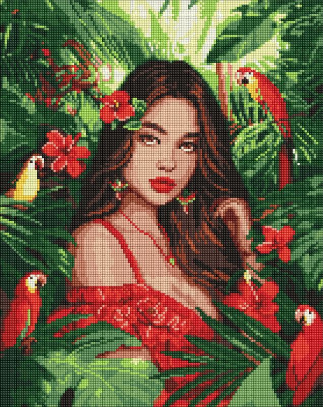 Diamond Painting - Eine tropische Prinzessin ©art_selena_ua
