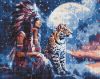 Diamond Painting - Ein Mädchen und ein Leopard ©art_selena_ua