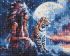 Diamond Painting - Ein Mädchen und ein Leopard ©art_selena_ua